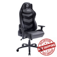Techni Mobili RTA-TS61-GRY-BK Techni Sport TS-61 Ergonomic High Back Racer Style Video Gaming Chair, Grey/Black